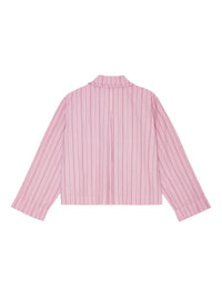 Chemise de pyjama à rayures en coton - Lilac Sachet