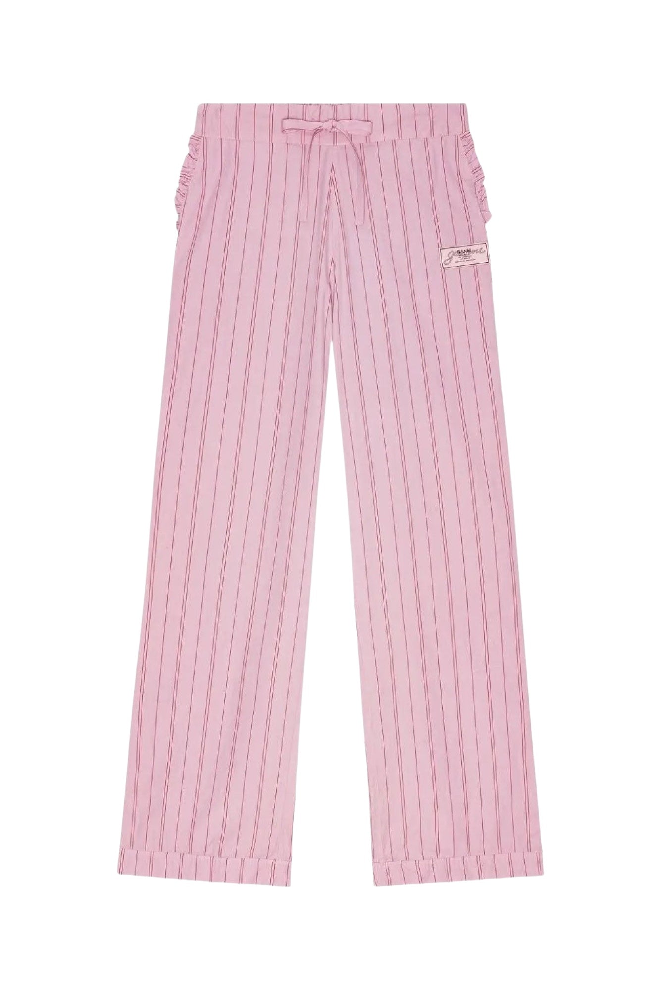 Pantalon de pyjama à rayures en coton - Lilac Sachet