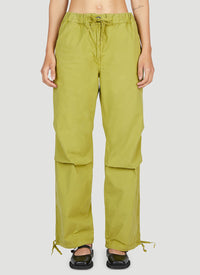 Pantalon à cordon en toile - Spinach Green