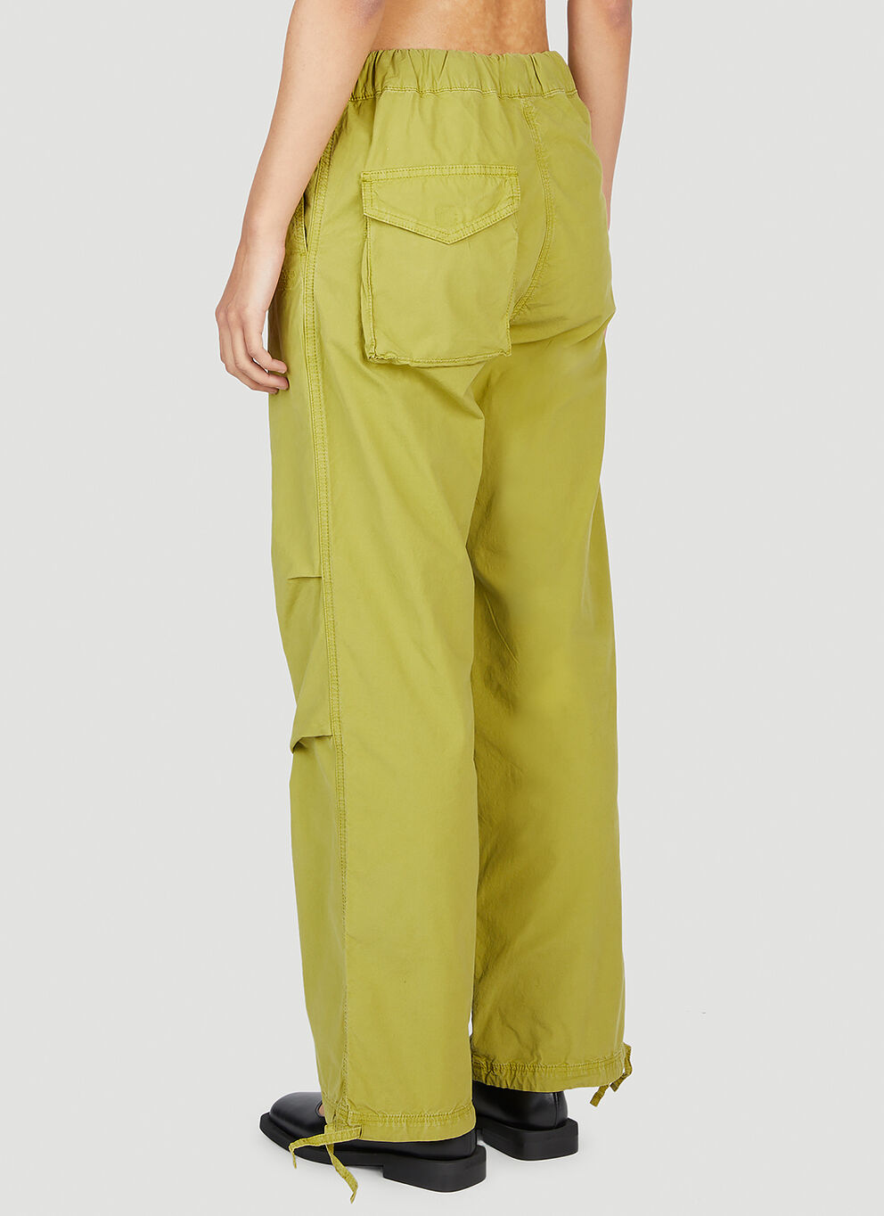 Pantalon à cordon en toile - Spinach Green