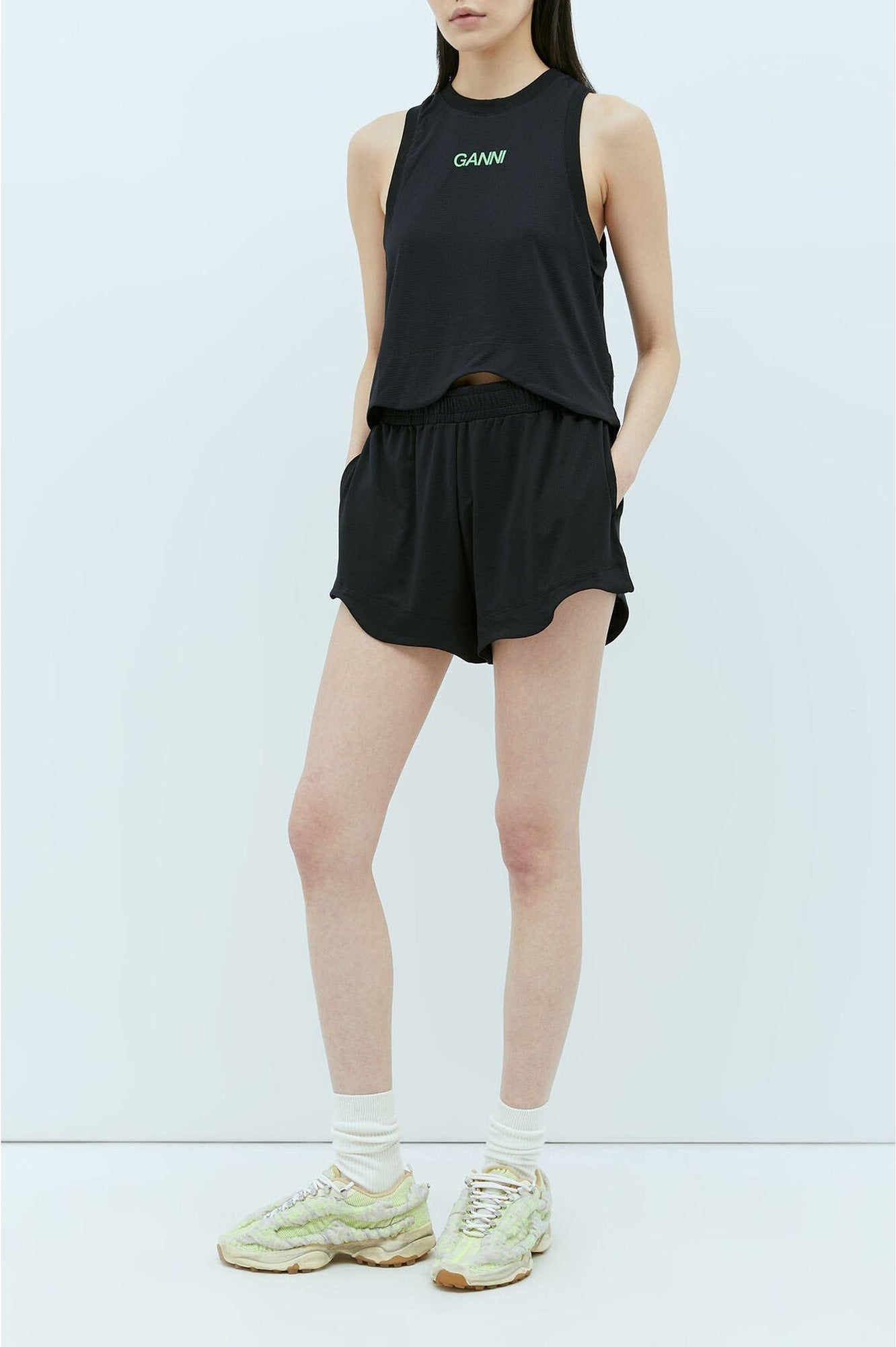Short Active en maille - Black
