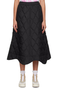 Long tulle skirt - Black