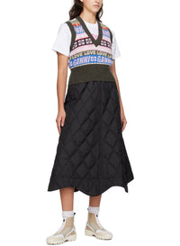 Long tulle skirt - Black