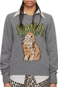 Pull Bunny en laine - Frost Gray