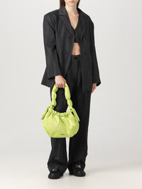 Pantalon à plis rayé drapé - Black
