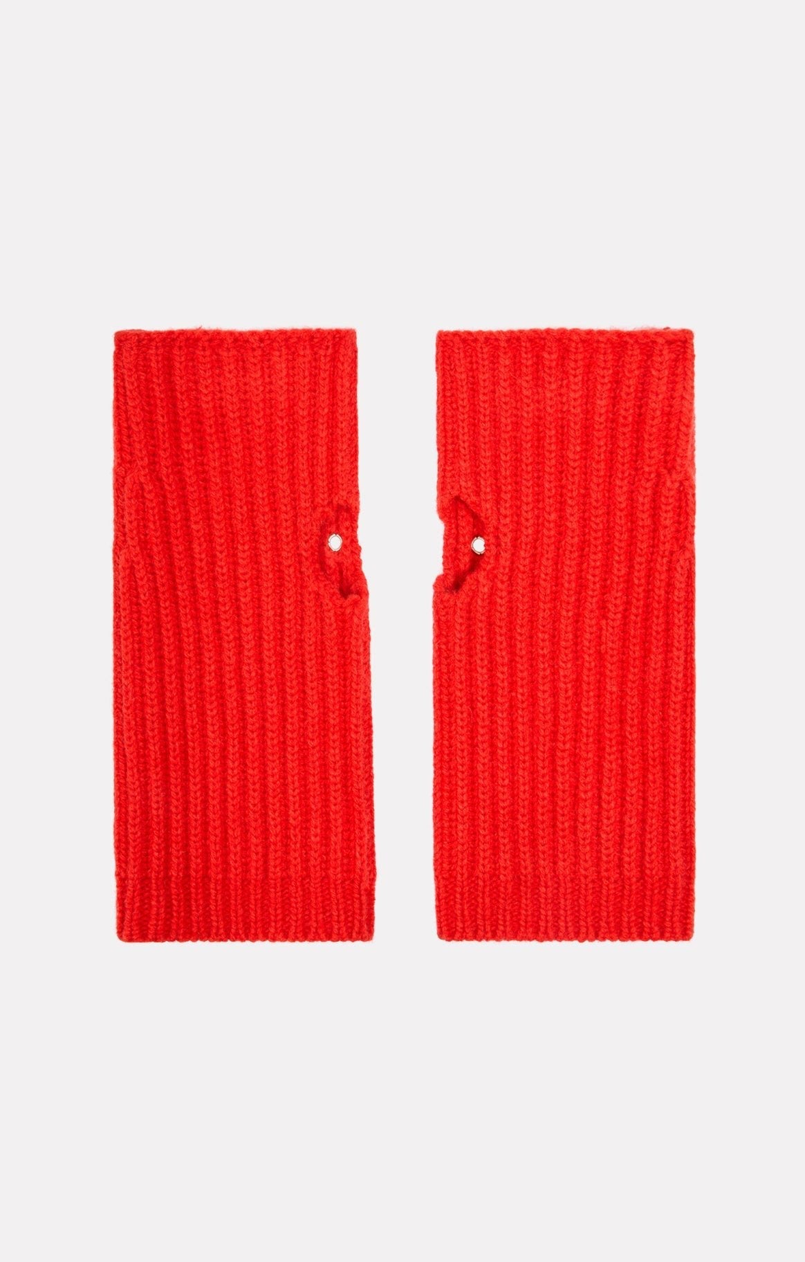 Gants Mitaine en laine - Rouge
