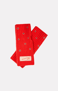 Gants Mitaine en laine - Rouge