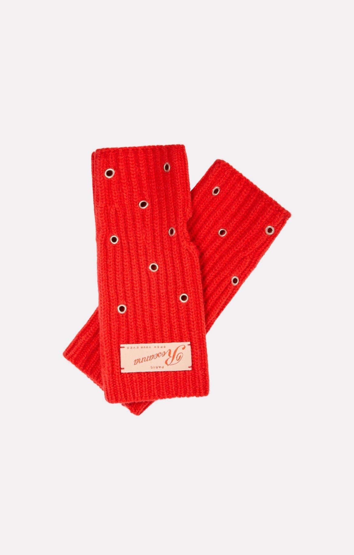 Gants Mitaine en laine - Rouge