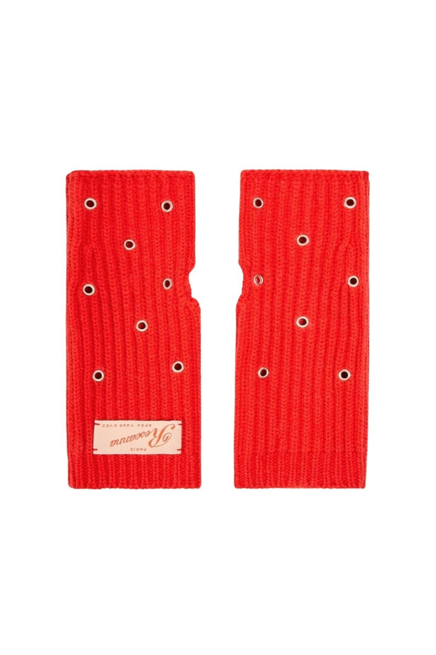 Gants Mitaine en laine - Rouge