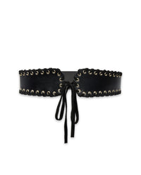 Ceinture Gao en cuir - Noir