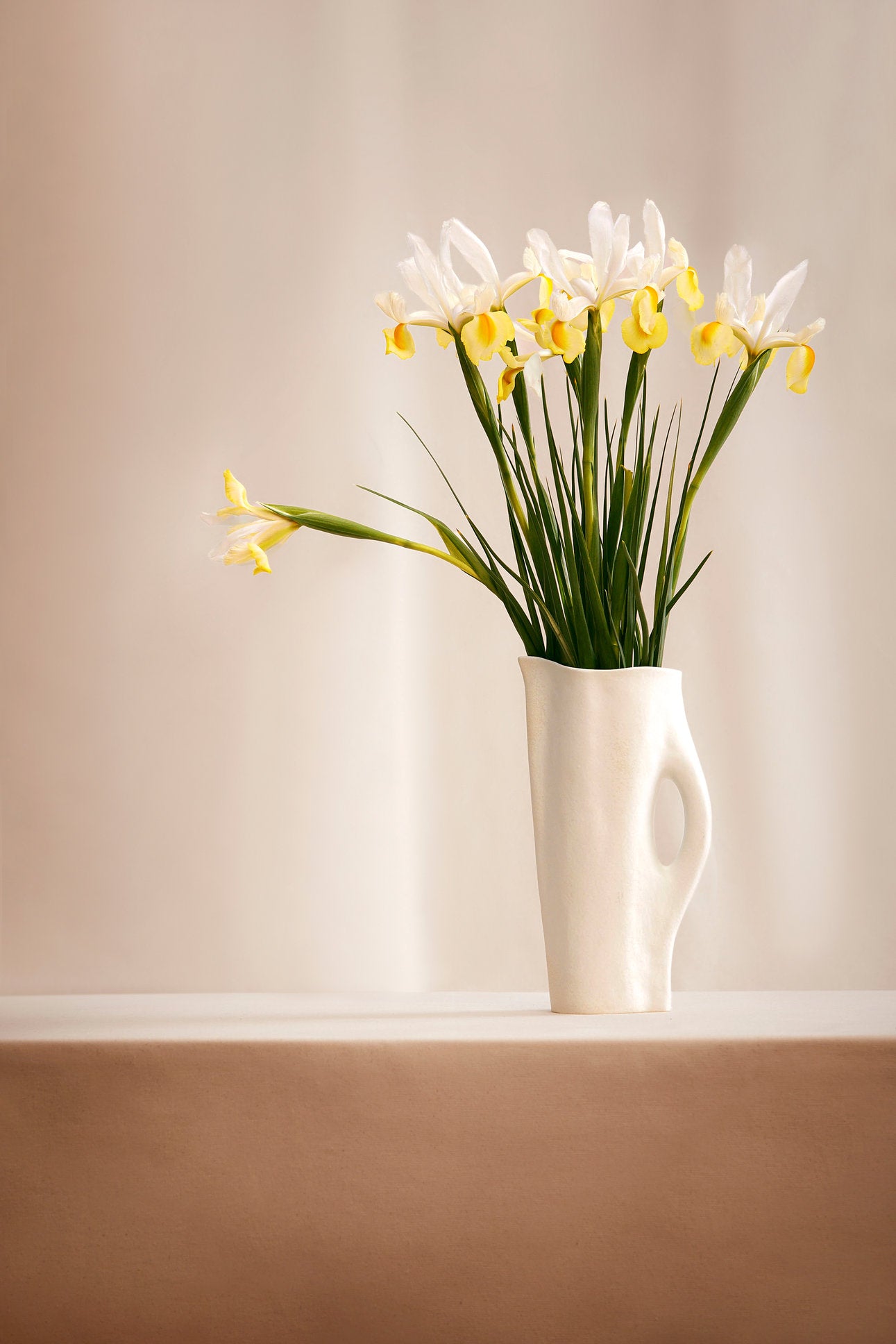 Pichet Timna en porcelaine - Blanc