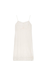 Robe Gatsby à bretelles fines - White