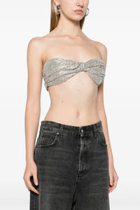 Top bandeau à cristaux - Camel