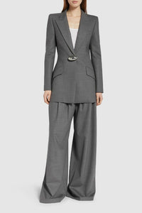 Blazer tailleur en laine - Grey