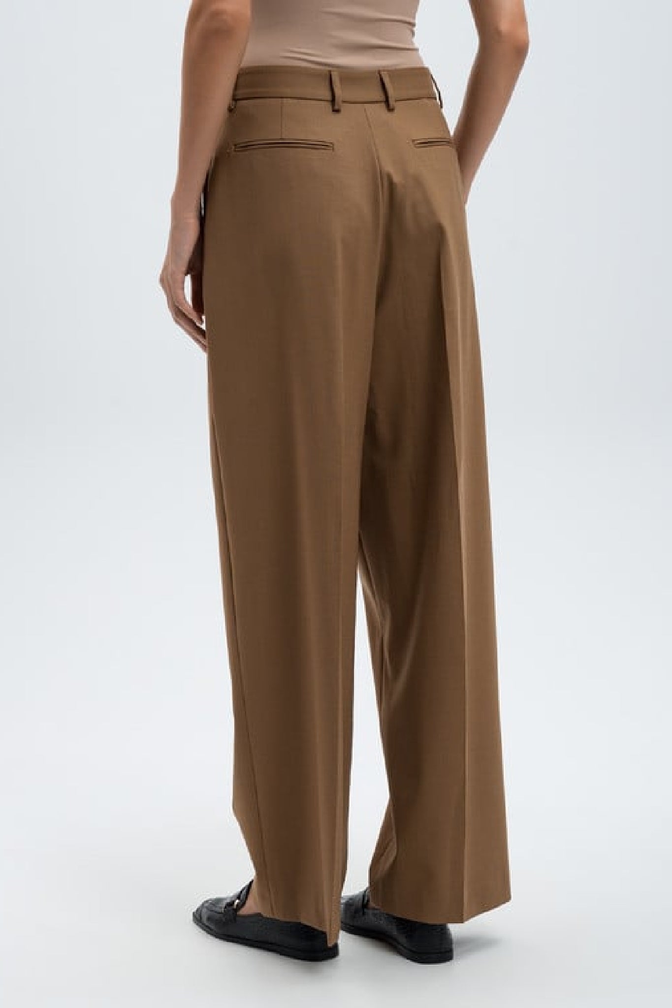 Pantalon large - Bordeaux