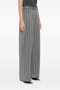 Pantalon tailleur rayé - Grey & Milk