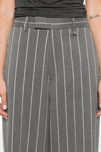 Pantalon tailleur rayé - Grey & Milk