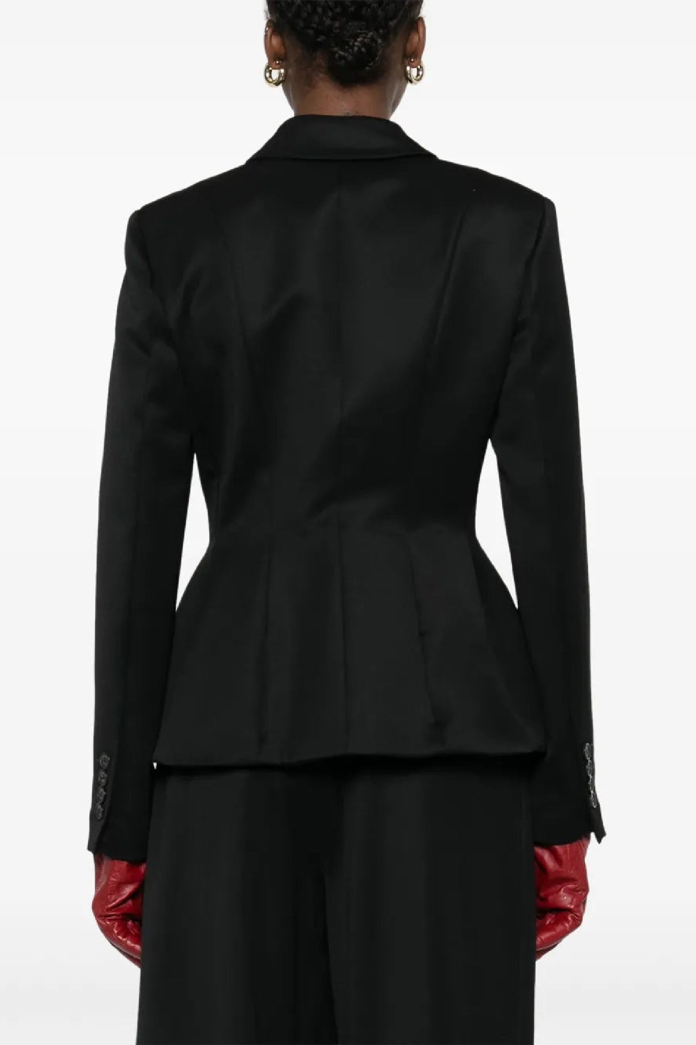 Veste ajustée en laine - Black