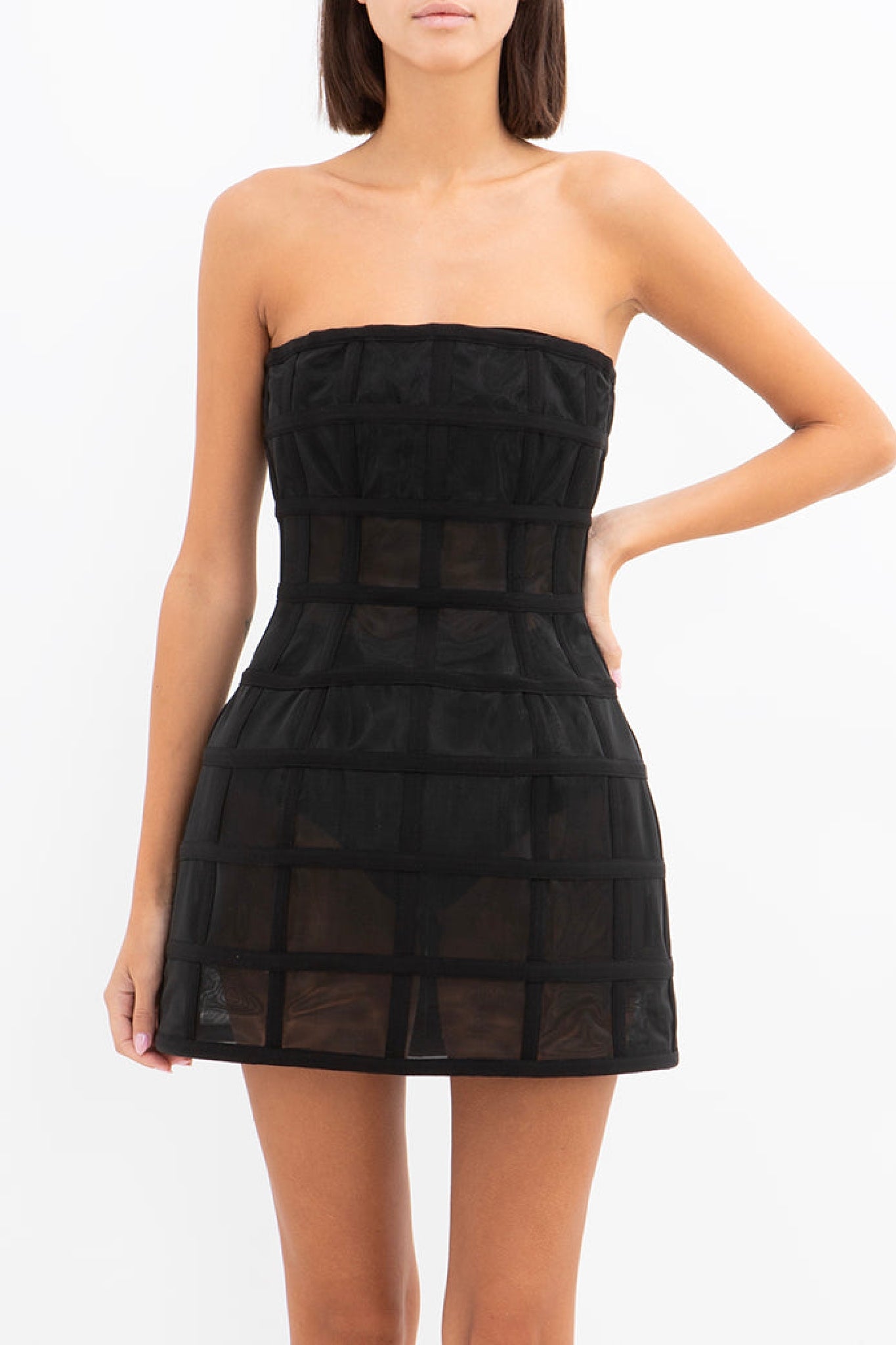 Robe courte bustier - Black