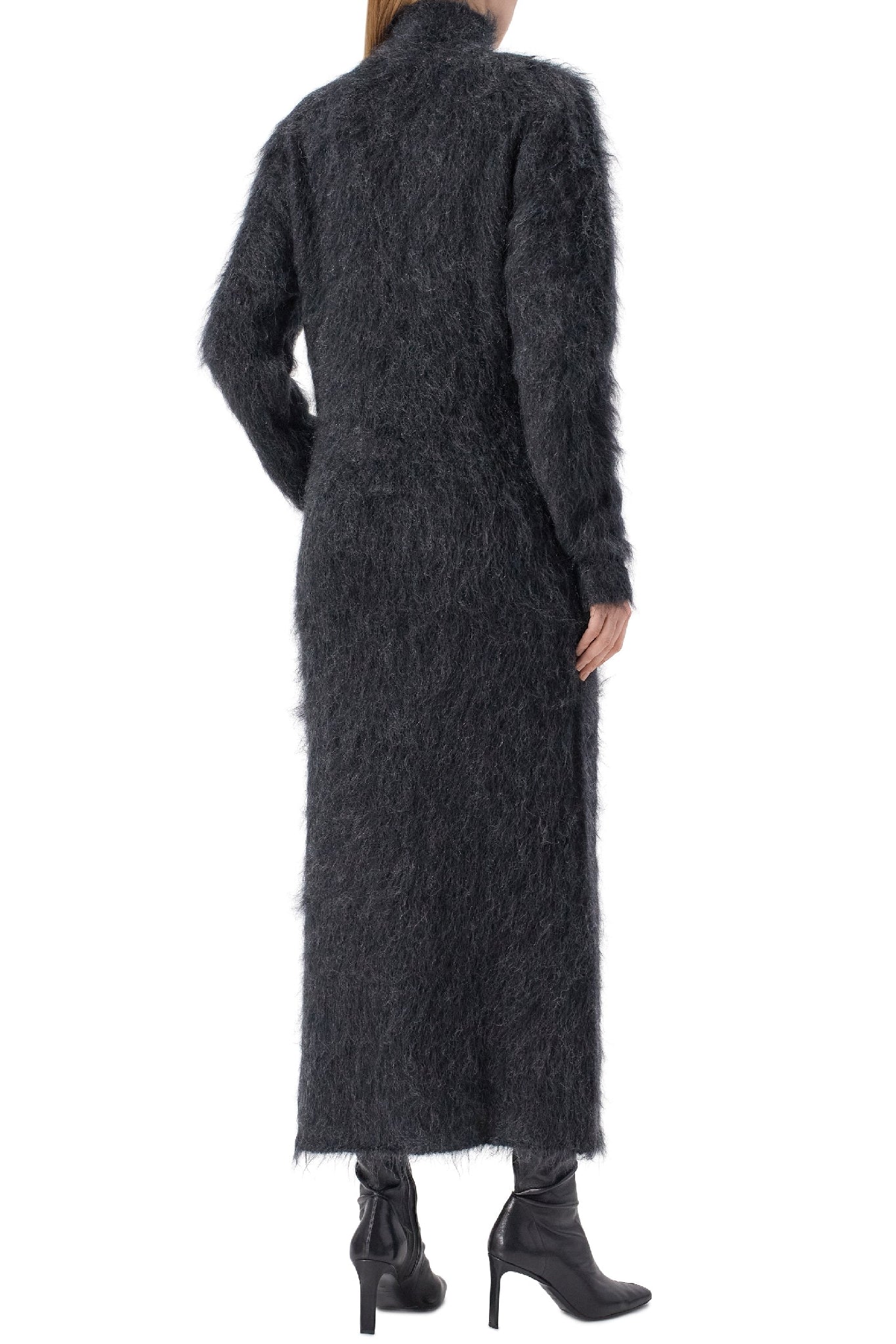 Robe longue en mohair - Black