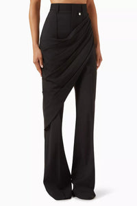 Pantalon tailleur en laine - Black