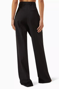 Pantalon tailleur en laine - Black