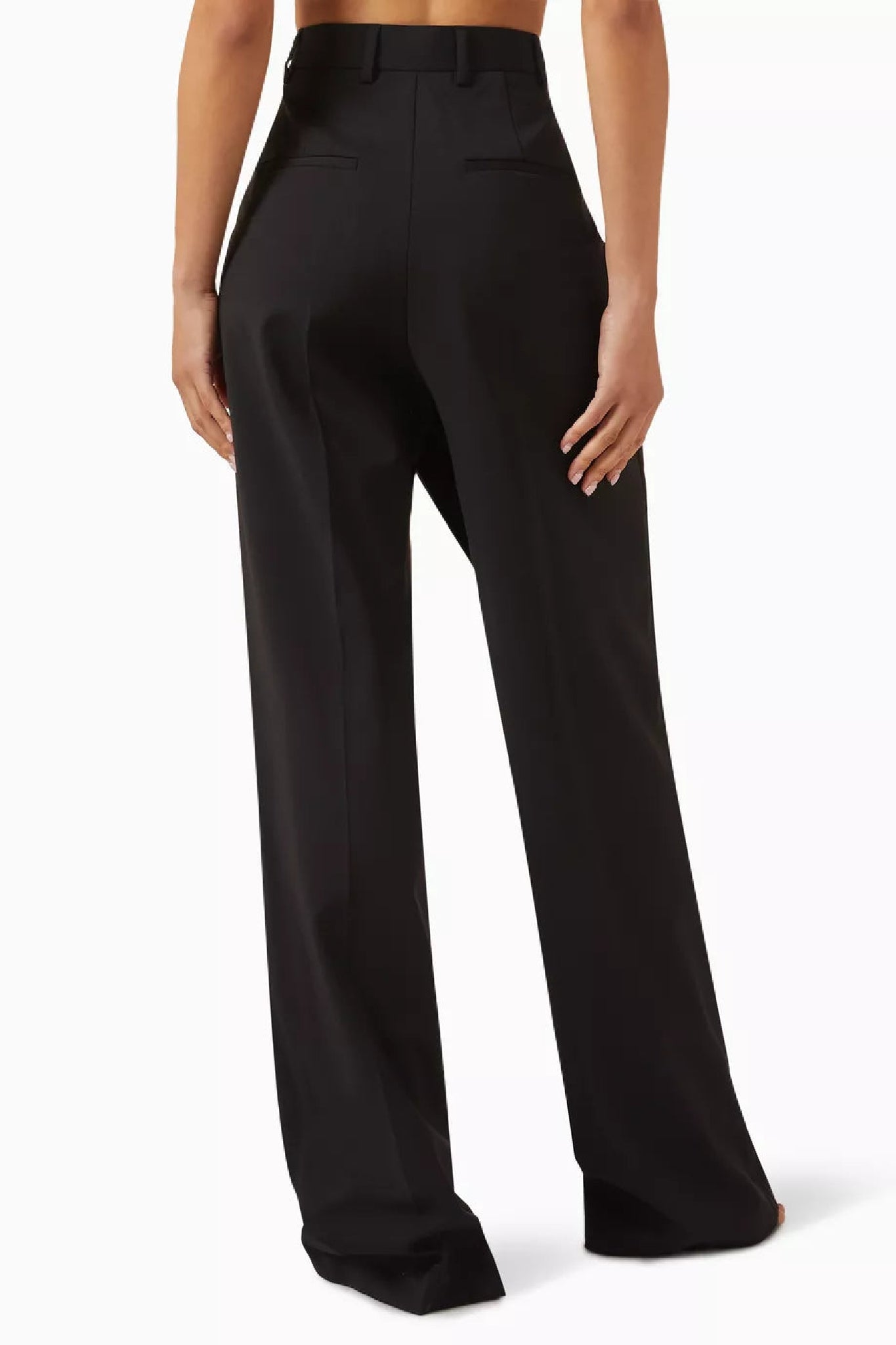 Pantalon tailleur en laine - Black