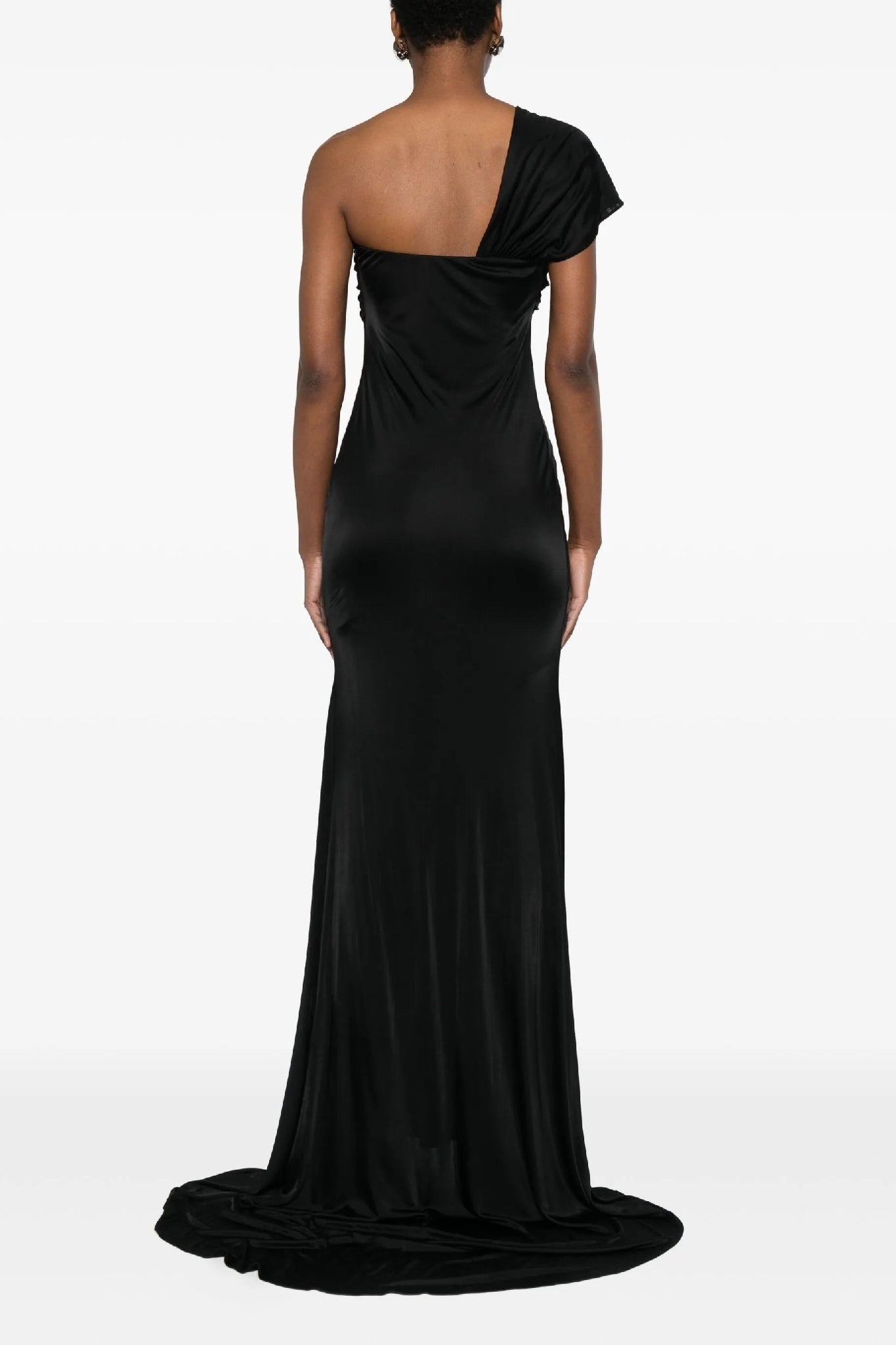 Robe longue one-shoulder - Black