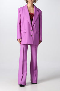 Blazer oversize en laine - Vibrant Lilac