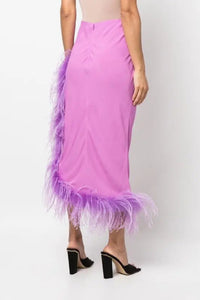 Jupe à plumes - Vibrant Lilac