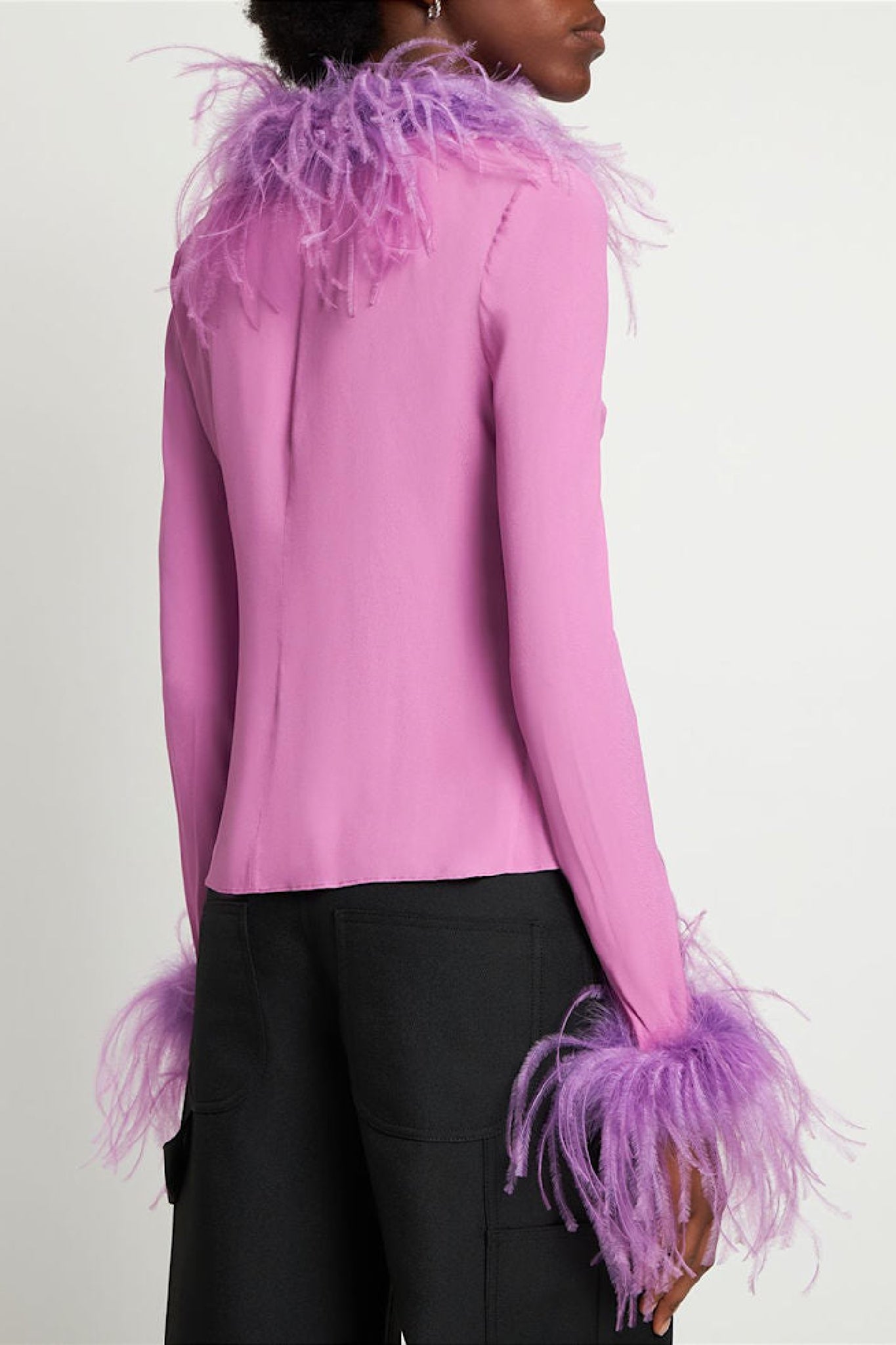 Chemise à plumes - Vibrant Lilac