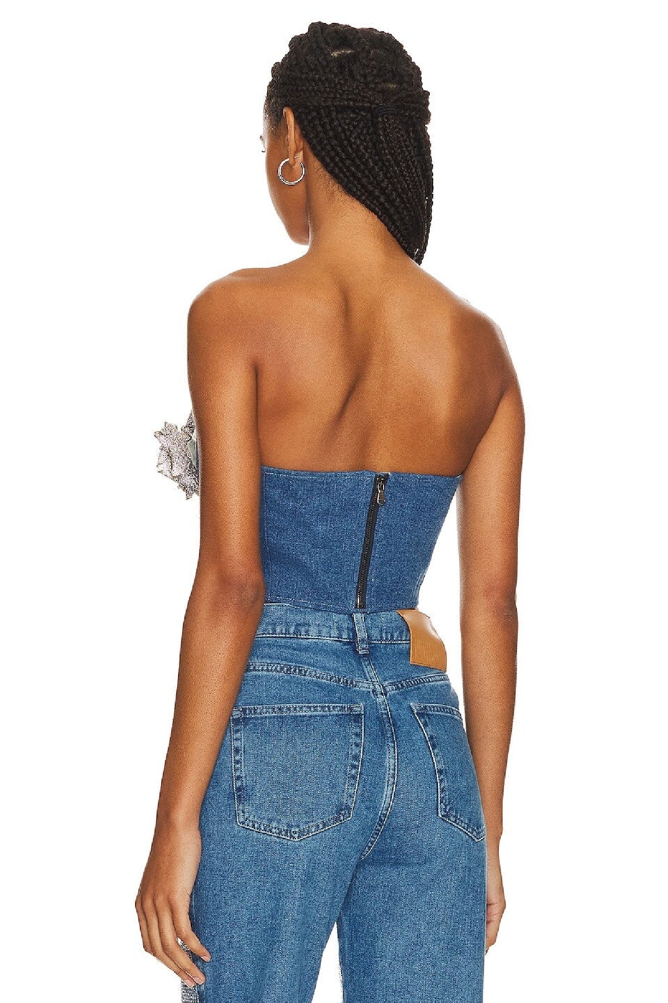 Jean à cristaux - Light Blue Denim