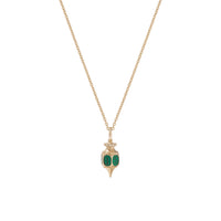 Collier Germain en or jaune sertie de diamant - Diamant