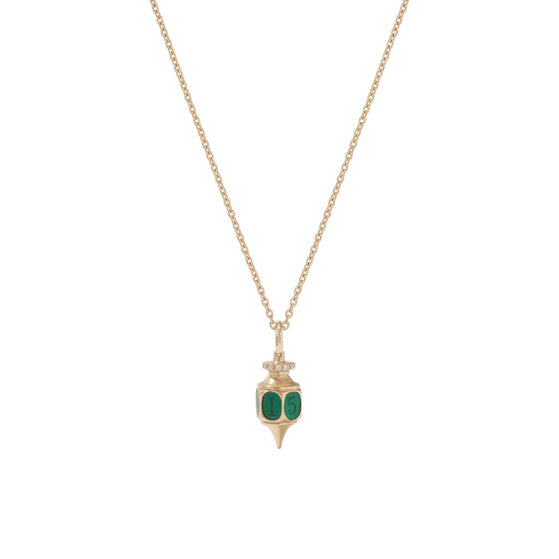 Collier Germain en or jaune sertie de diamant - Diamant