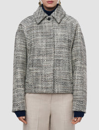 Geroux woollen coat - Cocoa Combo
