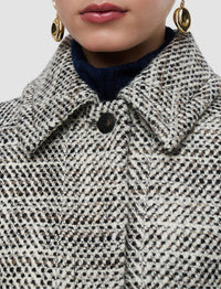 Geroux woollen coat - Cocoa Combo
