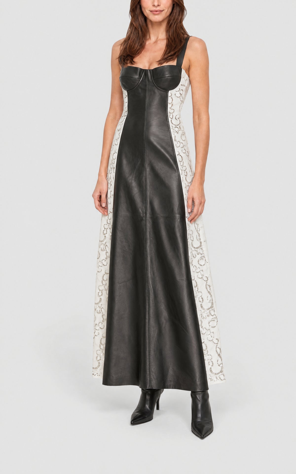 Black / Robe Abami en cuir - Black