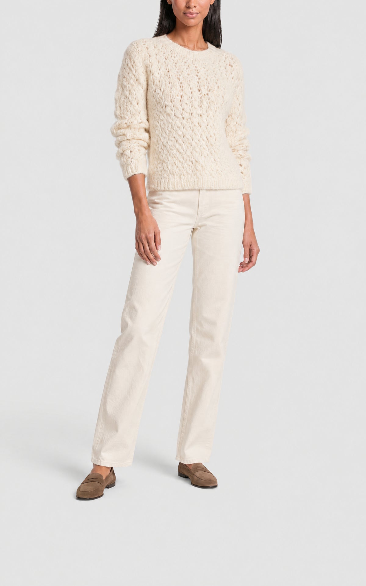 Ivory / Pull Bower en cachemire - Ivory