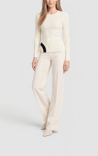 Ivory Multi / Top Phoebe en laine - Ivory Multi