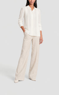 Ivory / Chemise Aimé en soie - Ivory