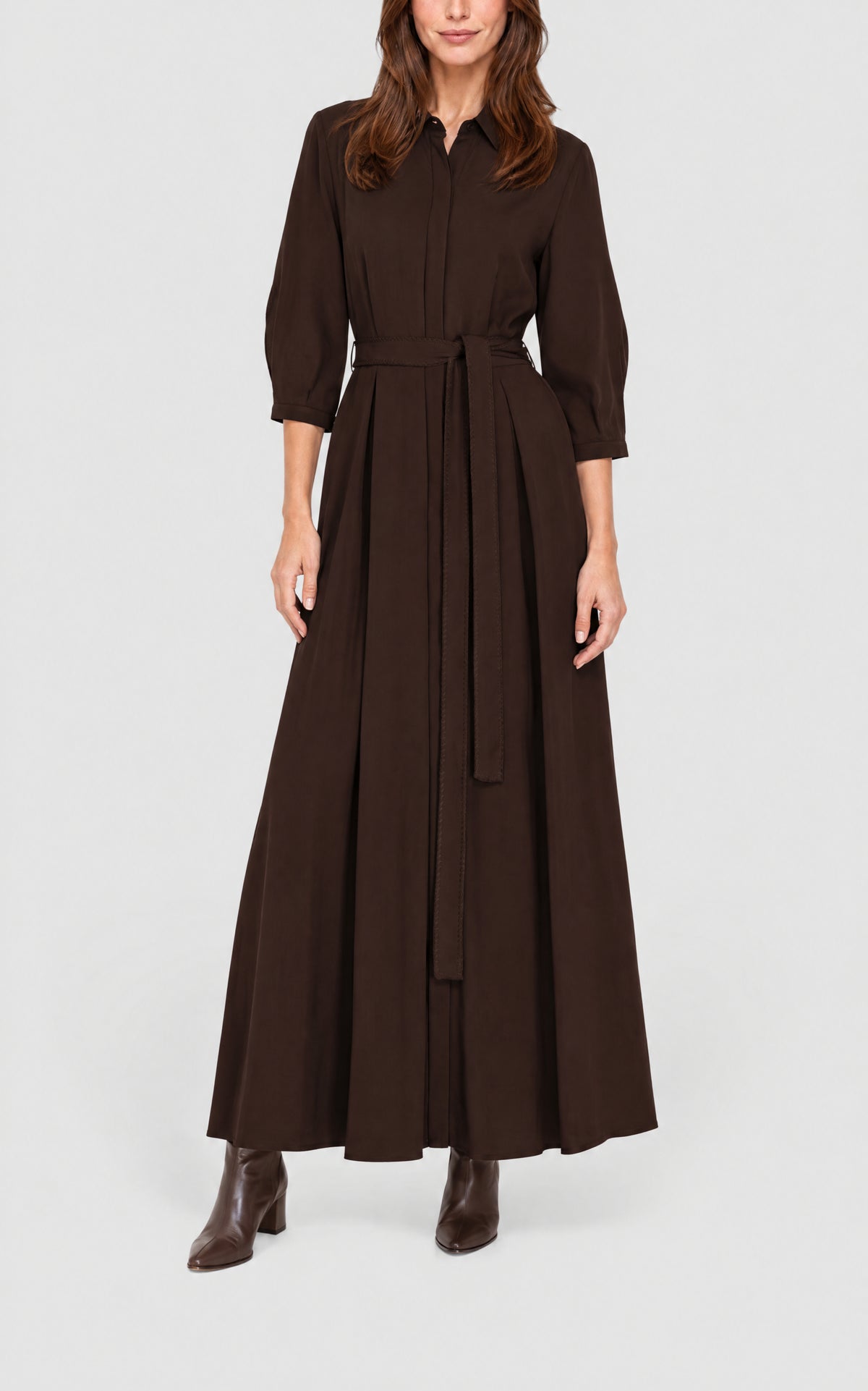 Chocolate / Robe Andy en laine - Chocolate