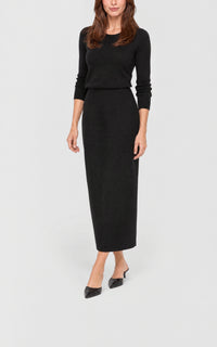 Black / Jupe Wolff en laine - Black