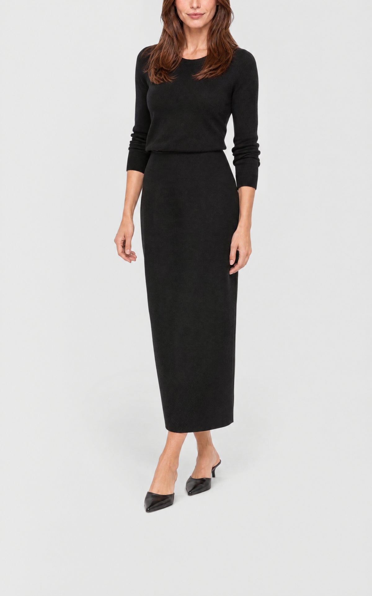 Black / Jupe Wolff en laine - Black