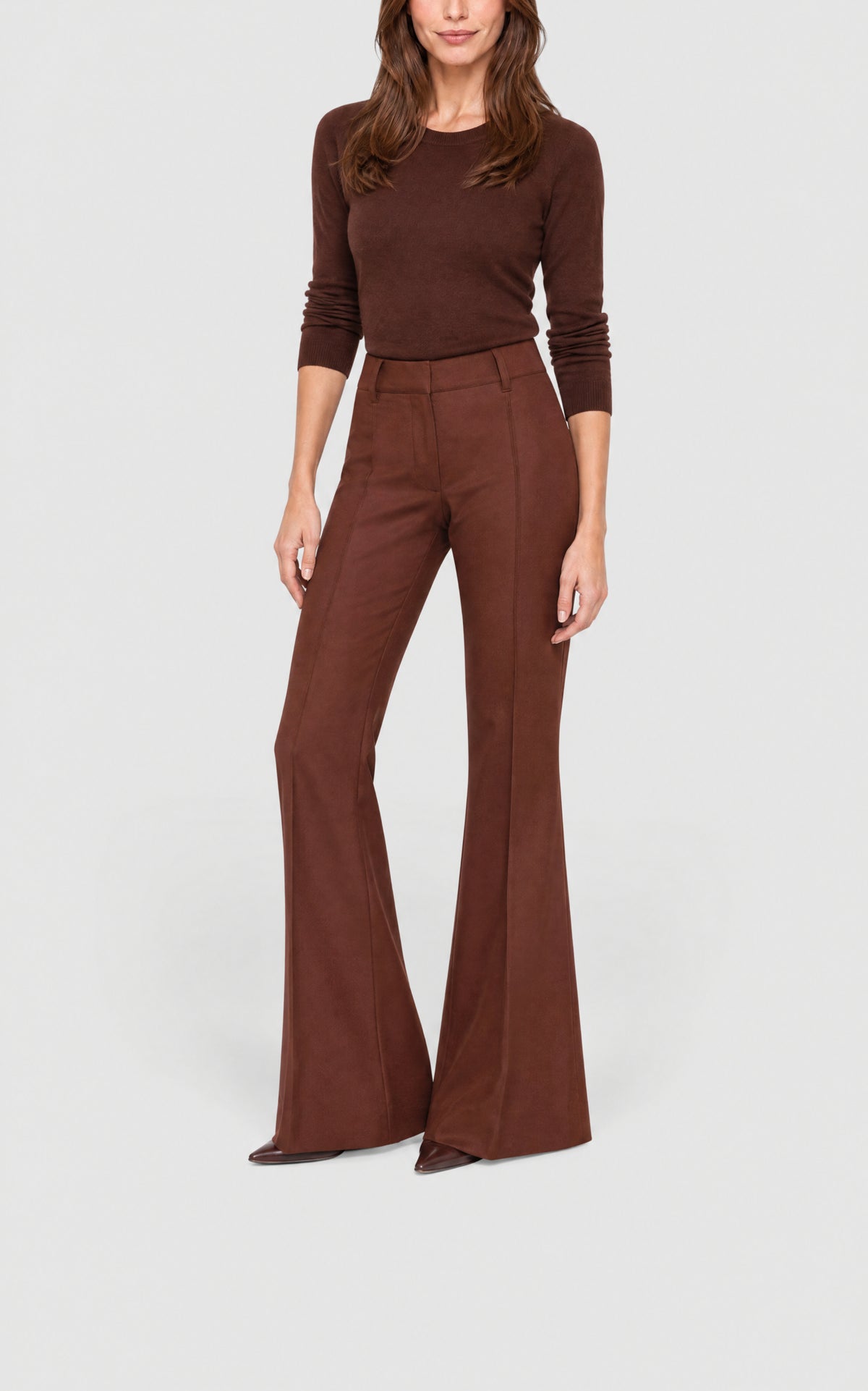 Burnt Sienna / Pantalon Rhein en cuir - Burnt Sienna