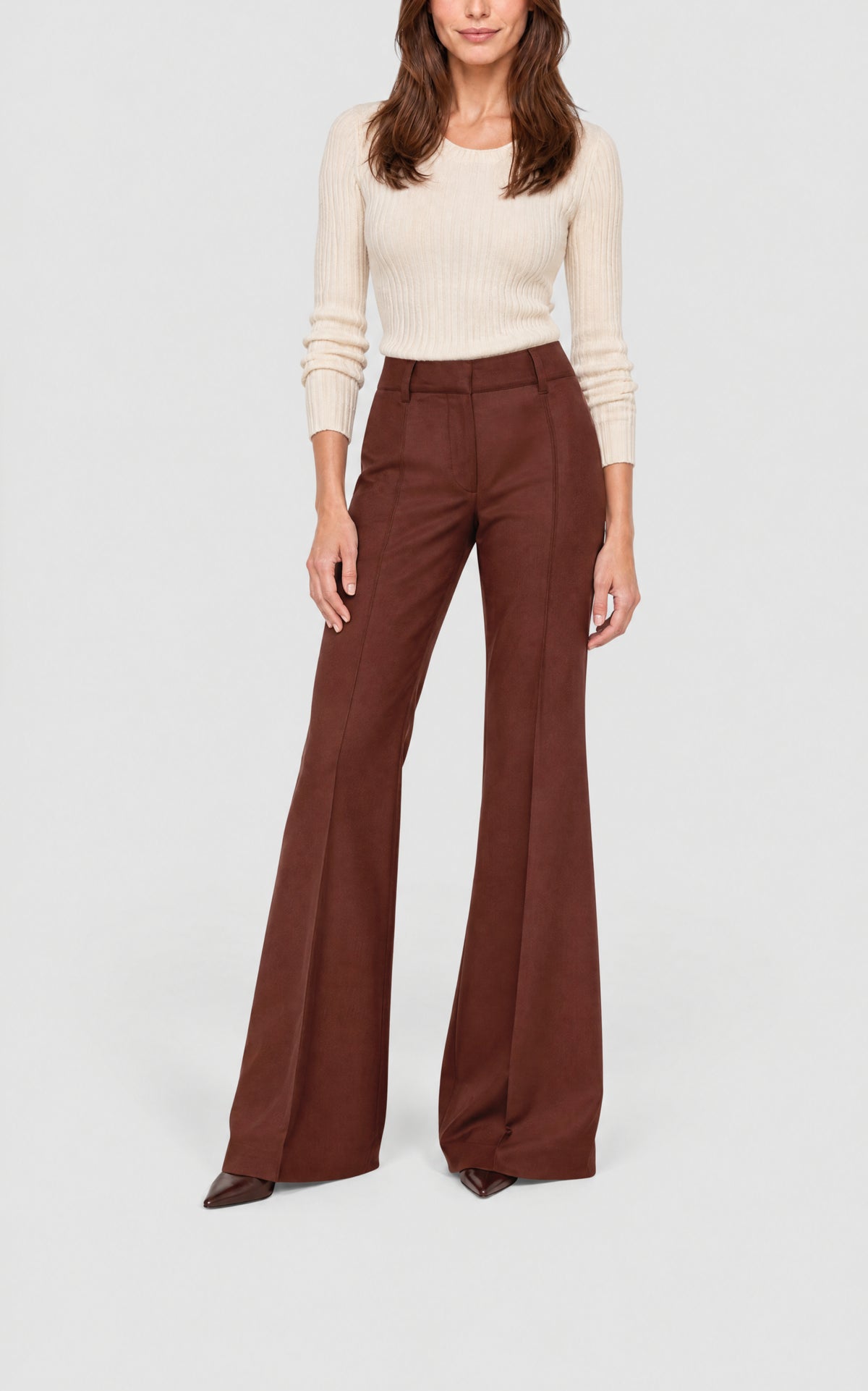 Burnt Sienna / Pantalon Rhein en laine - Burnt Sienna