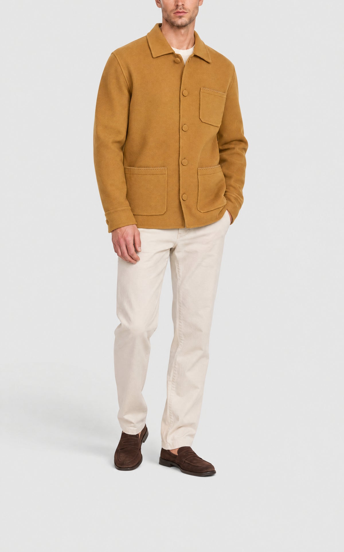 Yellow Ochre / Veste Ulu en cachemire - Yellow Ochre