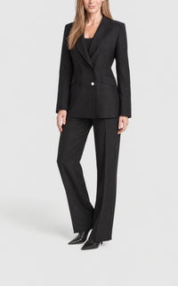 Black / Veste blazer Stephanie en laine - Black