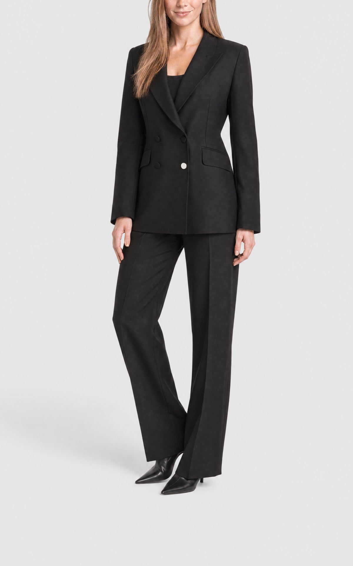 Black / Veste blazer Stephanie en laine - Black