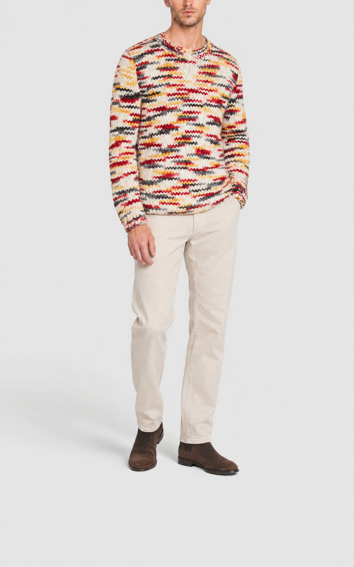 Fire Multi Space Dye / Pull Lawrence en cachemire - Fire Multi Space Dye