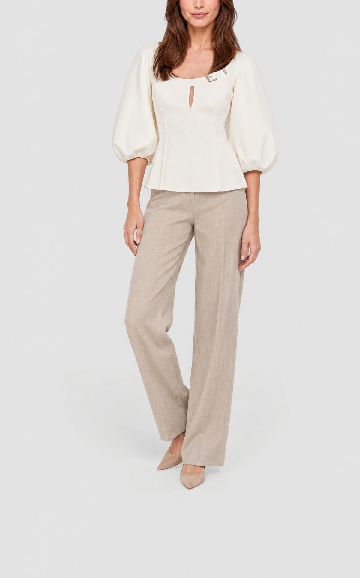 Ivory / Top Siro en laine - Ivory
